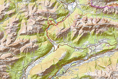 Karte zur Tour