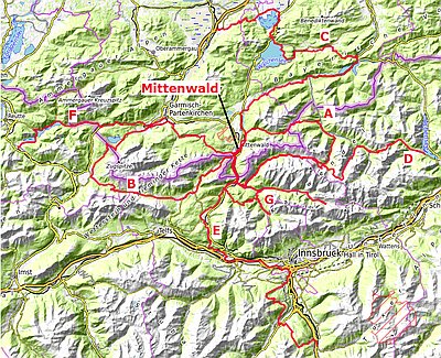 Karte zur Tour