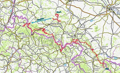 Karte zur Tour