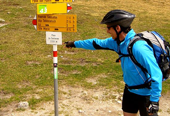 An der Passhöhe erkennt man nicht den Schwierigkeitsgrad - am Tourlevel schon eher